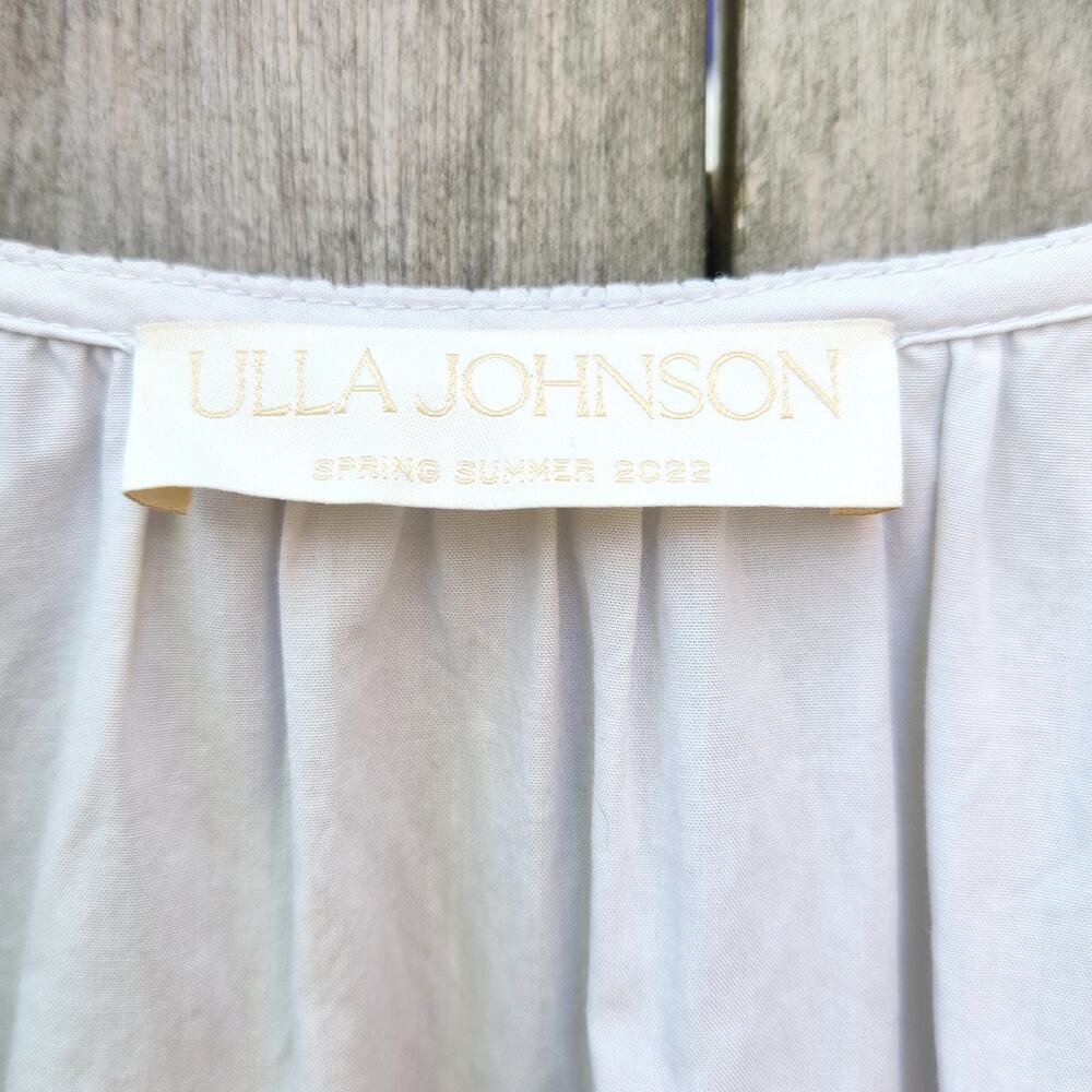Ulla Johnson Imani Dress in Dove Taupe V-Neck Tiered Midi Dress Side Tie Sz 2 - Picture 6 of 8